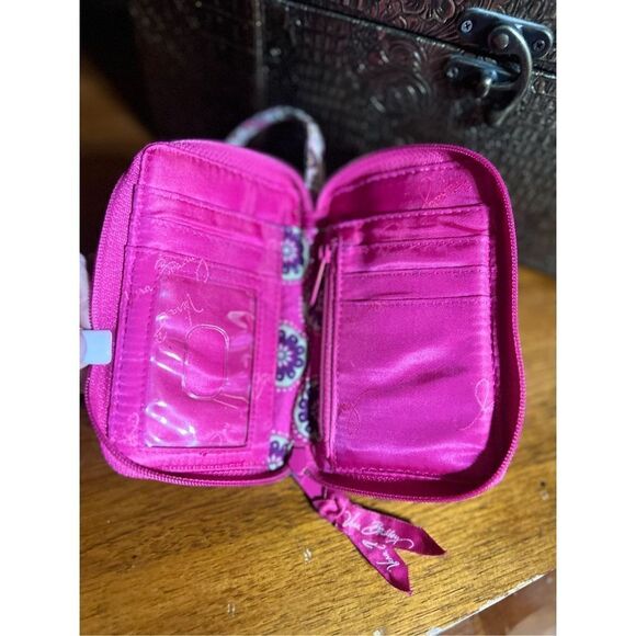 Vera Bradley Paisley Pink Phone Case Wristlet - Picture 3 of 3